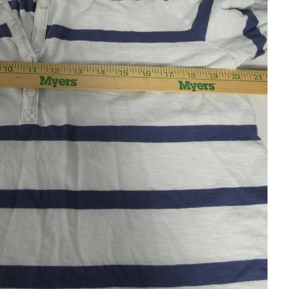 Aerie Large Women's Long Sleeved Shirt Buttons Striped Casual Festival - Picture 6 of 8